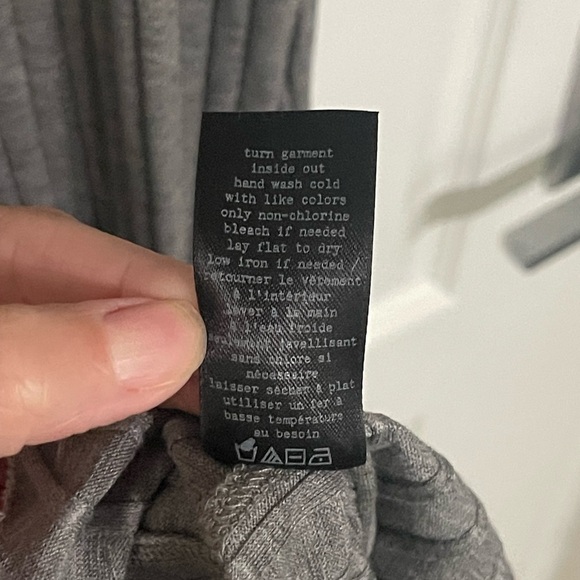 Rag Bone Jean Tri Rib Tank Midi Dress Light Grey Gray Ribbed Knit Slit Back Med - Picture 6 of 9